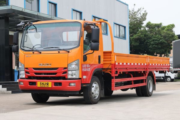 China Qing Ling Isuzu 700p Cargo Truck 189 205 Horse-power 4X2 6.008 m Single Row Pallet Truck Cheap Delivery Truck Diesel Light