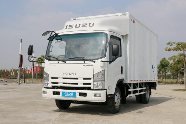 China Qing Ling Isuzu KV600 Box Delivery Truck 161120 132 Horse-power Diesel Oil 4X2 6.008 m Single Row Pallet Truck Light